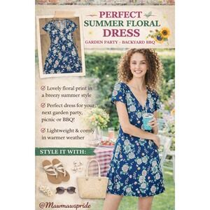 Aeropostale Womens Floral Wrap Mini Dress GARDEN PARTY‎ BBQ BOHO DELIGHT Small